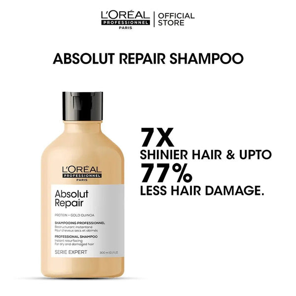 Loreal Professionnel Serie Expert Absolut Repair Shampoo - 300ml - For Dry And Damaged Hair Loreal Professionnel - Luxeery