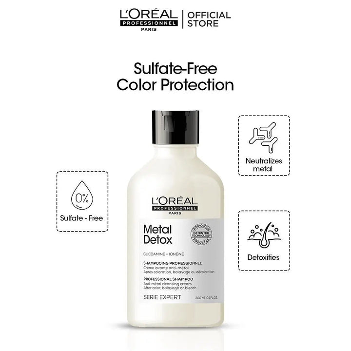 LOreal Professionnel Serie Expert Metal Detox Shampoo - 300ml Loreal Professionnel - Luxeery