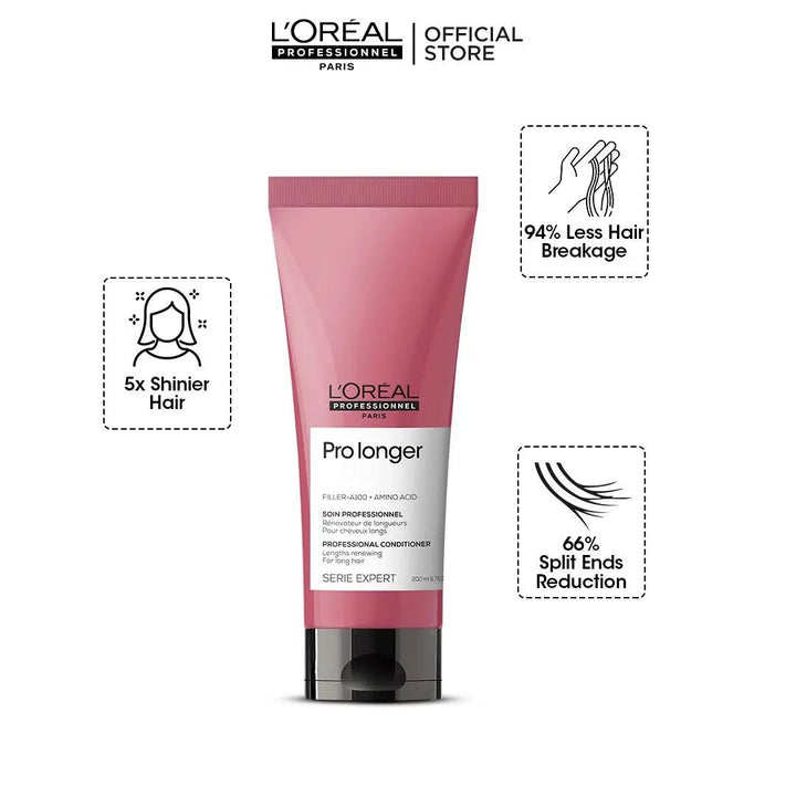 Loreal Professionnel Serie Expert Pro Longer Conditioner With Filler - A100 And Amino Acid - 200ml - For Long Hair With Thinned Ends (6119) Loreal Professionnel - Luxeery