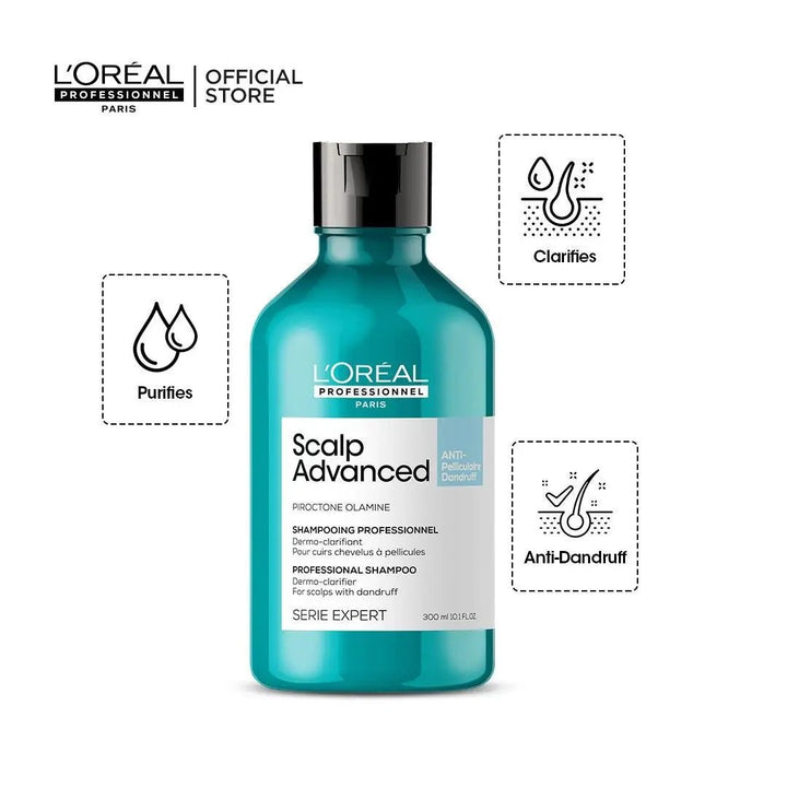 Loreal Professionnel Serie Expert Scalp Advanced Anti - Dandruff Shampoo 300ml Loreal Professionnel - Luxeery