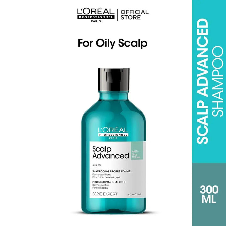 Loreal Professionnel Serie Expert Scalp Advanced Anti - Oiliness Shampoo 300ml Loreal Professionnel - Luxeery