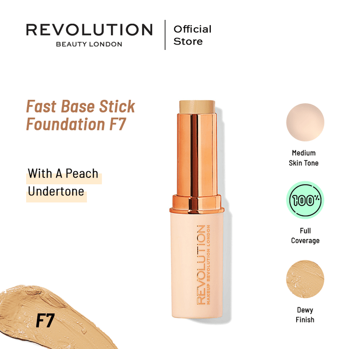 Makeup Revolution Fast Base Stick Foundation - F7 Makeup Revolution - Luxeery