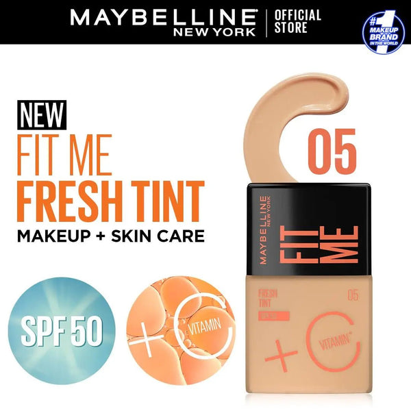 Maybelline Fit Me Fresh Tint Vit C + Spf 50 - 30Ml Shade 05 Maybelline - Luxeery