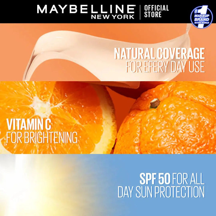 Maybelline - Fit Me Fresh Tint Vit C + Spf 50 - 30Ml - Shade 0.5 Maybelline - Luxeery