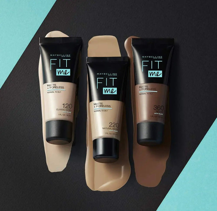 Maybelline New York Fit Me Matte & Poreless Liquid Foundation 18Ml Mini Tube - 120 Classic Ivory - For Normal To Oily Skin Maybelline - Luxeery