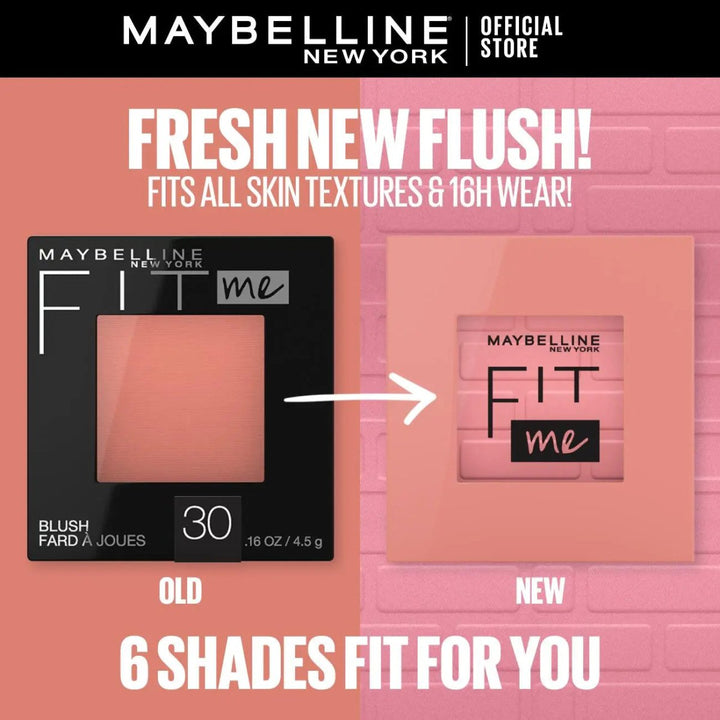 Maybelline New York Fit Me Mono Blush, 16 Hr Long Lasting Wear, 30, Fierce Maybelline - Luxeery