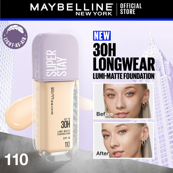 Maybelline New York Super Stay Up to 30hr Lumi Matte Foundation - 110 Maybelline - Luxeery