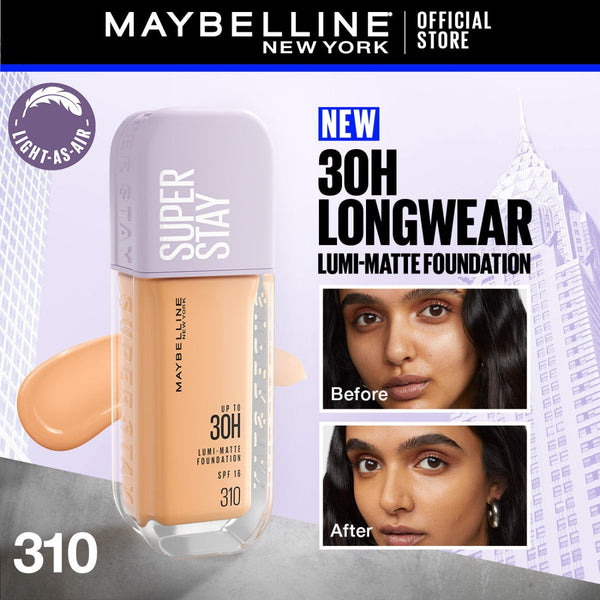 Maybelline New York Super Stay Up to 30hr Lumi Matte Foundation - 310 Maybelline - Luxeery