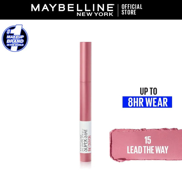 Maybelline New York Superstay Ink Lip Crayon Lipstick - 15 Lead The Way Maybelline - Luxeery