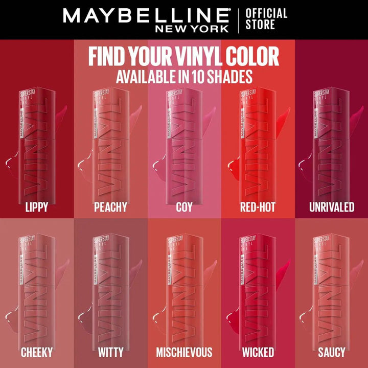 Maybelline New York Superstay Vinyl Ink - 100 Charmed Maybelline - Luxeery