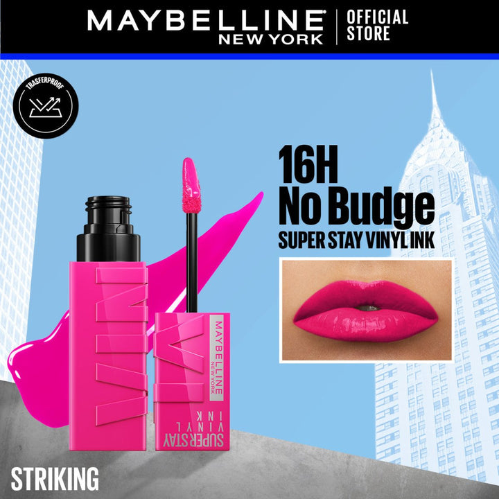 Maybelline New York Superstay Vinyl Ink - 150 Striking Maybelline - Luxeery