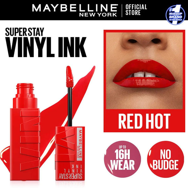 Maybelline New York Superstay Vinyl Ink - Redhot Maybelline - Luxeery