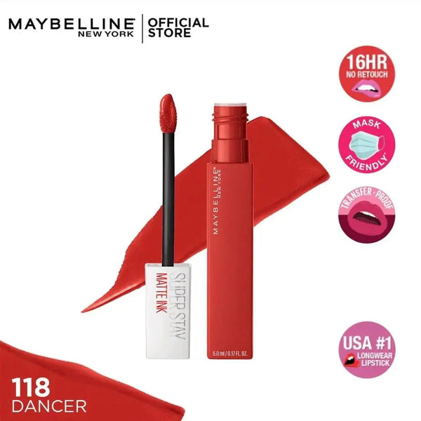 Maybelline Super Stay Matte Ink Liquid Lipstick - 118 Maybelline - Luxeery