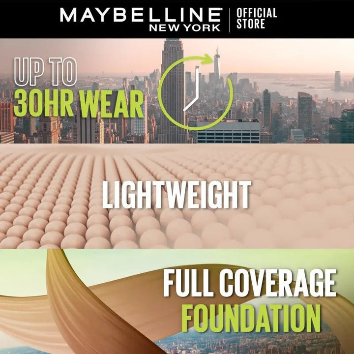 Maybelline - SuperStay Full Coverage 24H Liquid Foundation - 310 Sun Beige Maybelline - Luxeery