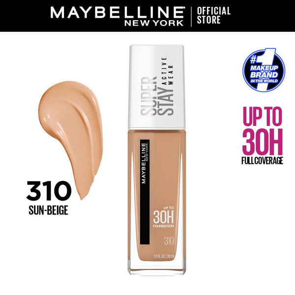 Maybelline - SuperStay Full Coverage 24H Liquid Foundation - 310 Sun Beige Maybelline - Luxeery