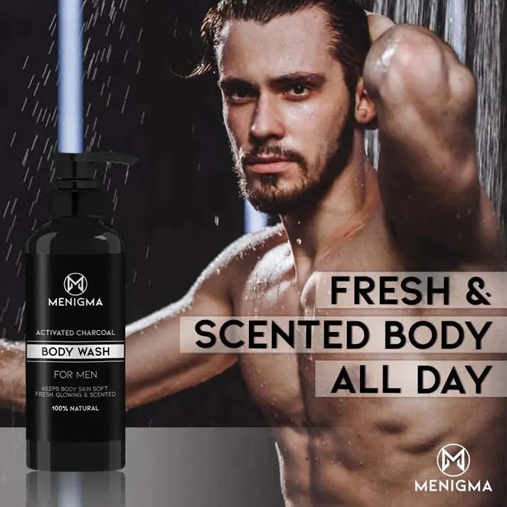 Menigma Activated Charcoal Body Wash | Newly Launched 200Ml Menigma - Luxeery