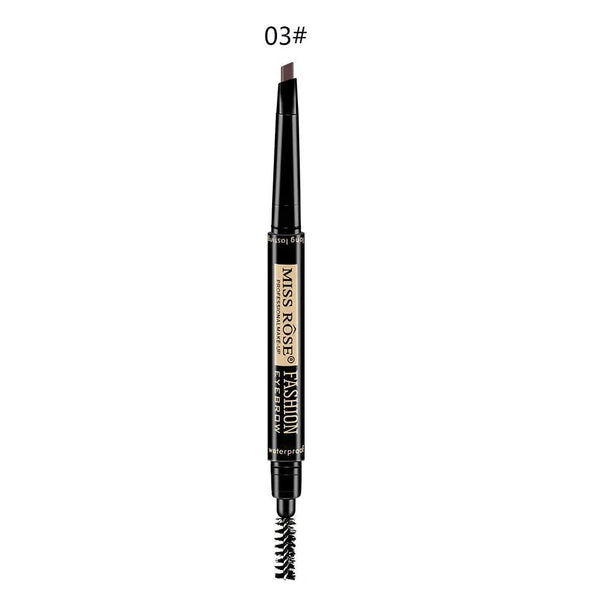 Miss Rose 2In1 Eyebrow Pencil & Brush 03 Miss Rose - Luxeery