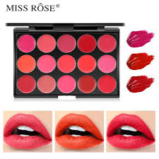 Miss Rose - Matte 15 Color Lip Cream - 20G Miss Rose - Luxeery