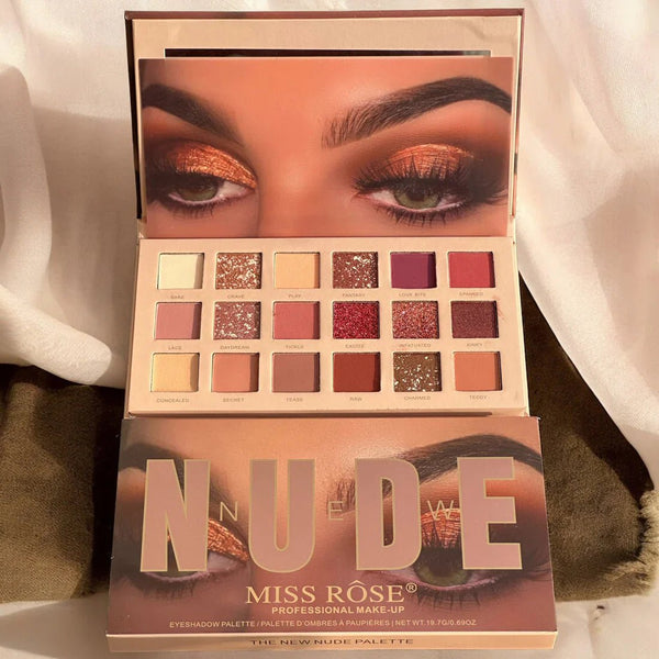 Miss Rose - New Nude Eyeshadow Palette - 19.7G Miss Rose - Luxeery