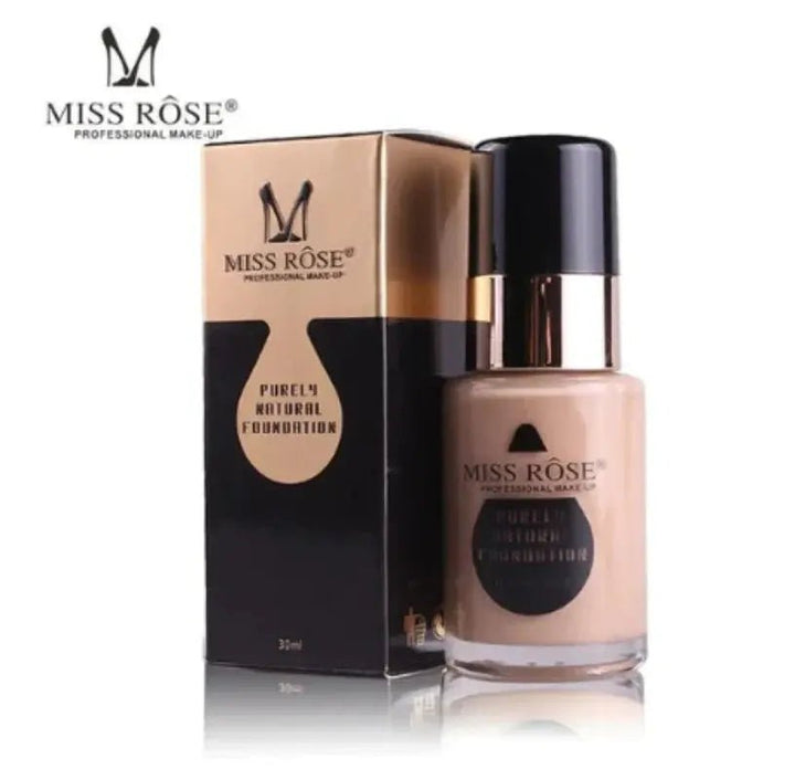 Miss Rose Purely Natural Foundation Beige 2 30Ml Miss Rose - Luxeery