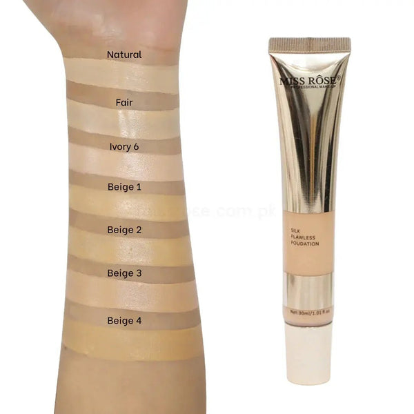 Miss Rose - Silk Flawless Foundation Beige 03 30Ml Miss Rose - Luxeery