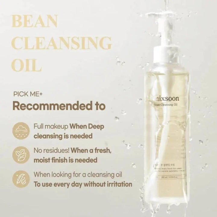 [ MIXSOON] Bean Cleansing Oil 195ml - Korean - Skincare Pakistan MIXSOON - Luxeery