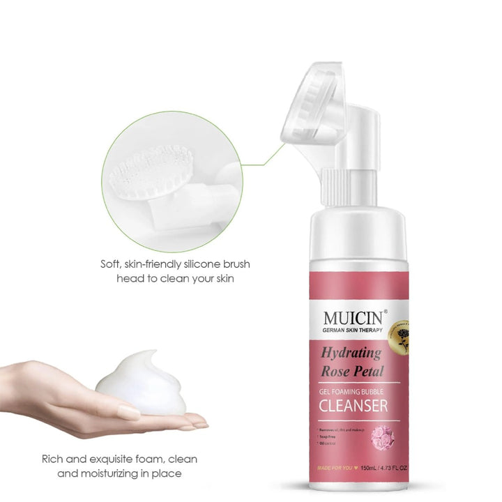 MUICIN - Rose Petal Gel Foaming Bubble Cleanser - 150ml Muicin - Luxeery