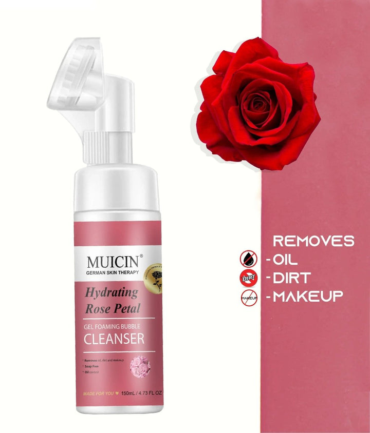 MUICIN - Rose Petal Gel Foaming Bubble Cleanser - 150ml Muicin - Luxeery