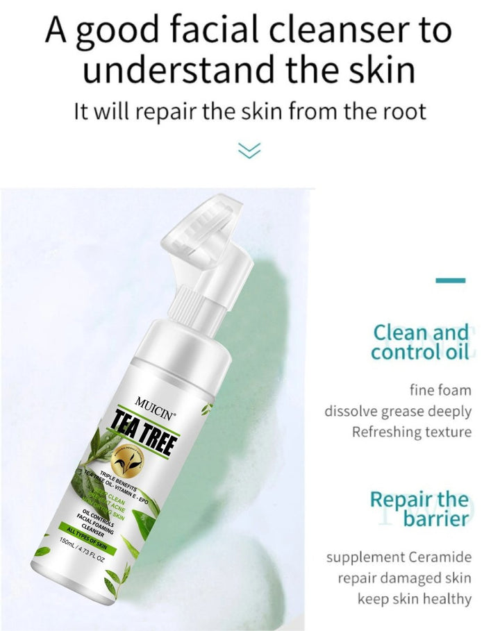 MUICIN - Tea Tree Bubble Foaming Facial Cleanser - 150ml Muicin - Luxeery