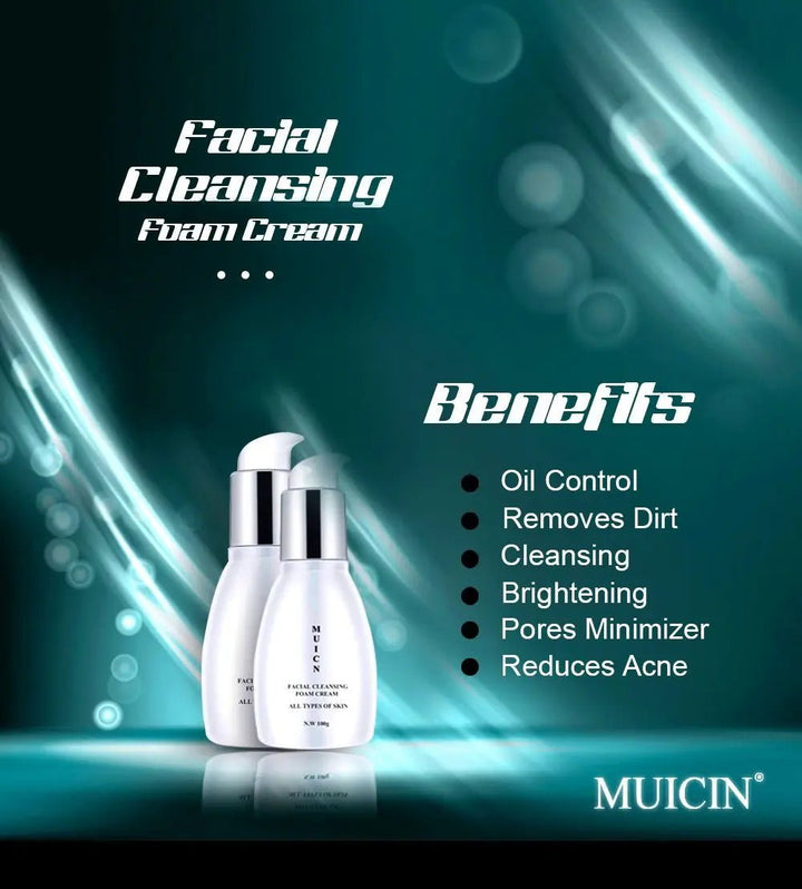 MUICIN - Tea Tree Facial Cleansing Foam Cream - 100ml Muicin - Luxeery