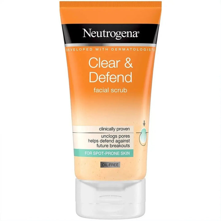 Neutrogena Clear Defend Facial Scrub 150 Ml Neutrogena - Luxeery