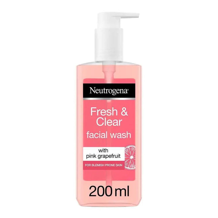 Neutrogena Facial Wash Fresh & Clear With Pink Grapefruit Pump 200M (Co) Neutrogena - Luxeery