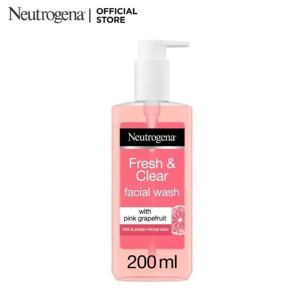 Neutrogena Fresh & Clear Pink Grapefruit Facial Wash - 200ml Neutrogena - Luxeery