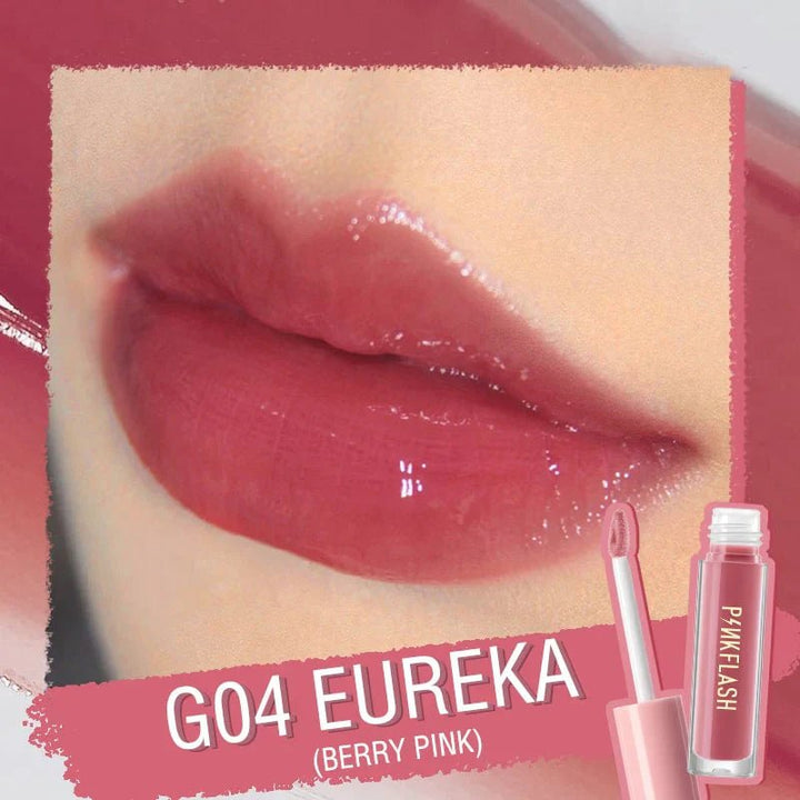 PinkFlash - Lasting Glossy Lipgloss - G04 PinkFlash - Luxeery