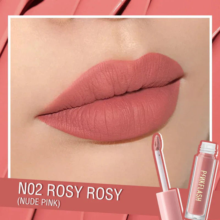 PinkFlash - Lasting Matte Lipcream - N02 PinkFlash - Luxeery