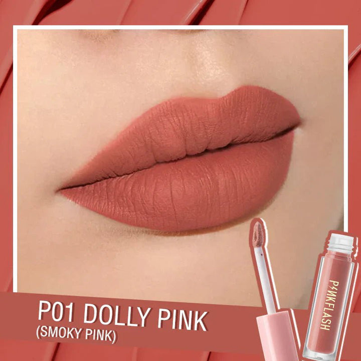 PinkFlash - Lasting Matte Lipcream - P01 PinkFlash - Luxeery