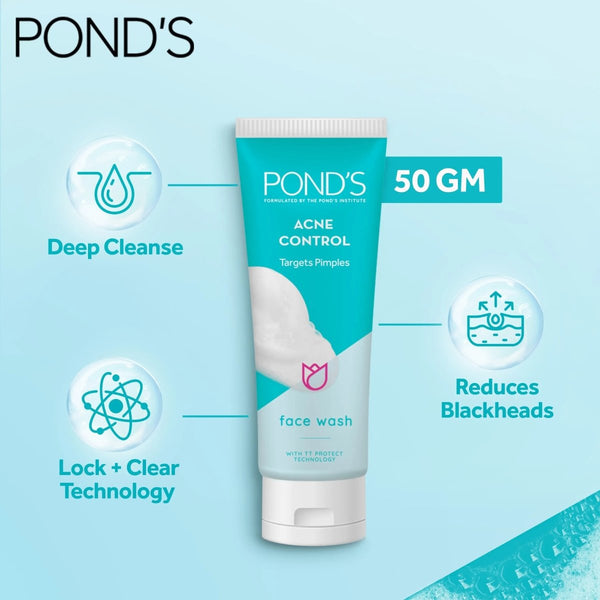 Ponds Acne Control Face Wash - 50G Ponds - Unilever Pakistan - Luxeery