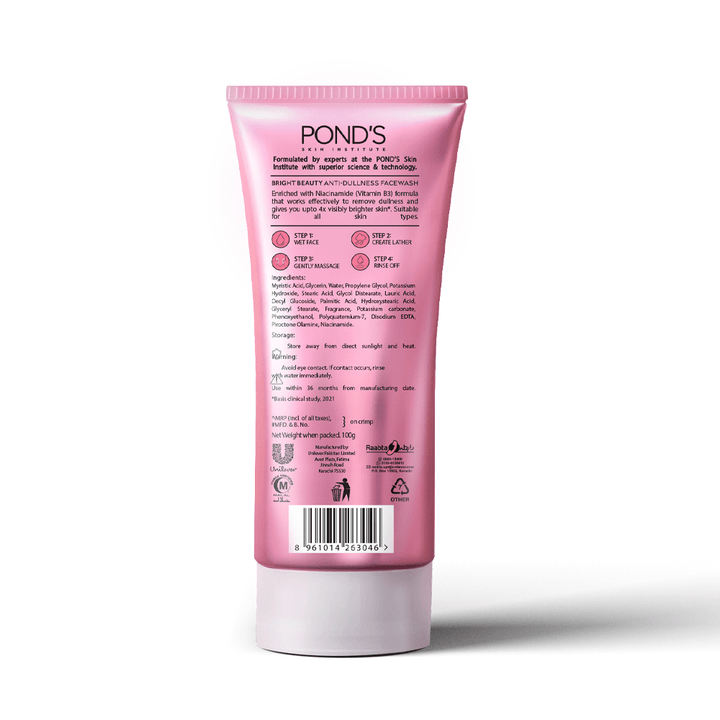 Ponds - Bright Beauty Face Wash - 50G Ponds - Unilever Pakistan - Luxeery