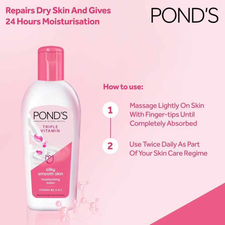 Ponds Lotion Silky Smooth Skin 100Ml Ponds - Unilever Pakistan - Luxeery