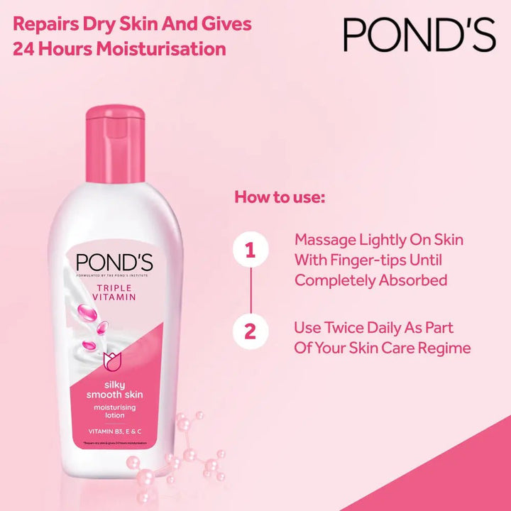 Ponds Lotion Silky Smooth Skin 65Ml Ponds - Unilever Pakistan - Luxeery