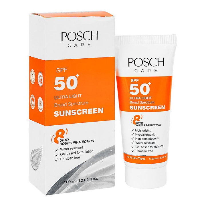 Posch Care Ultra Light SPF 50+ Sunscreen 60ml Posch - Luxeery