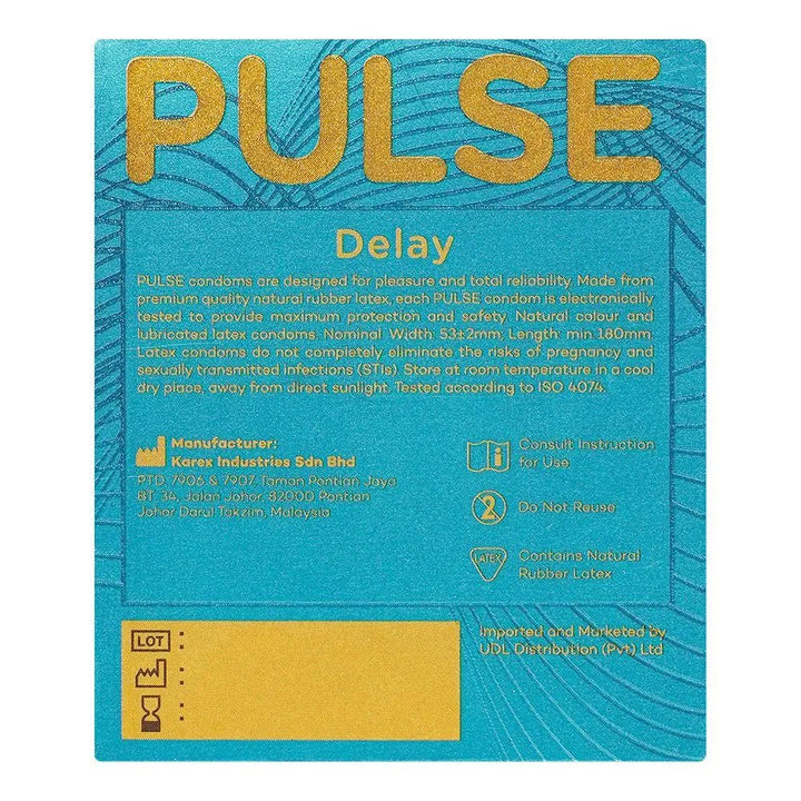 Pulse - Delay 3 Premium Condoms Pulse - Luxeery