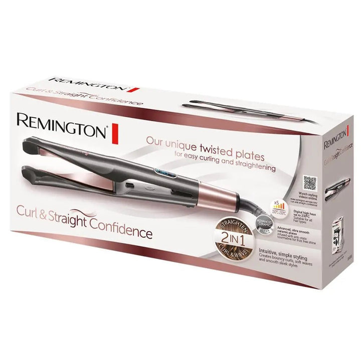 Remington 2 In 1 Curl & Wave Hair Straightener - S6606 REMINGTON - Luxeery