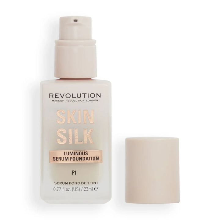 Revolution Skin Silk Serum Foundation F1 Makeup Revolution - Luxeery