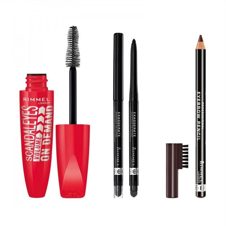 Rimmel Promo Mascara + Eye Pencil + Eyebrow Pencil Rimmel - Luxeery