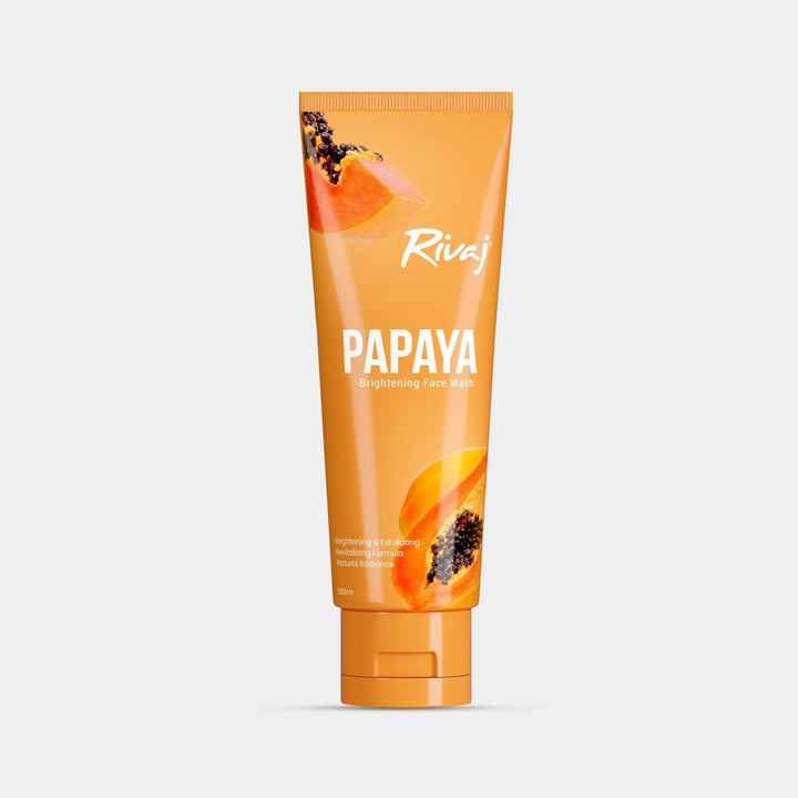 Rivaj - Brightening Face Wash - Papaya Extract - 100Ml Rivaj - Luxeery