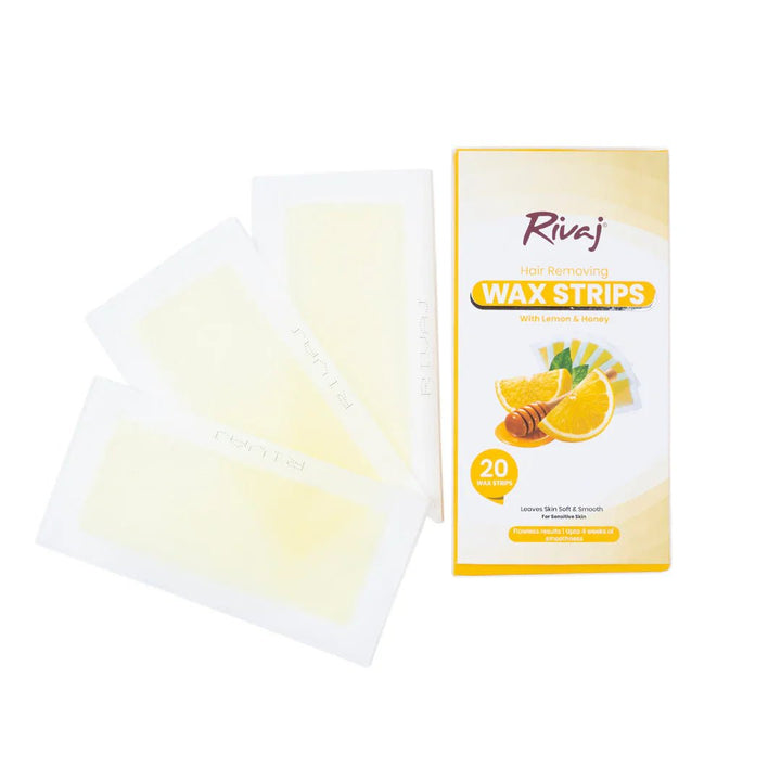 Rivaj - Hair Removing Body Wax Strips (Lemon & Honey) Rivaj - Luxeery