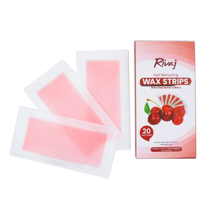 Rivaj - Hair Removing Wax Strips (Shea Butter & Berry) Rivaj - Luxeery