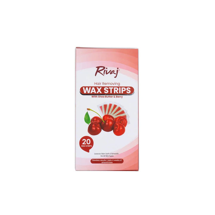 Rivaj - Hair Removing Wax Strips (Shea Butter & Berry) Rivaj - Luxeery