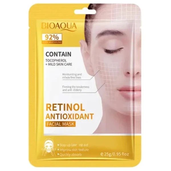 Rs 12 - Bioaqua Retinol Antioxidant Face Mask 25G luxeery - Luxeery